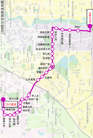 228路公交车路线图,325路公交车路线图 线路资料-228路-长春市公交车体广告 全国服务热线